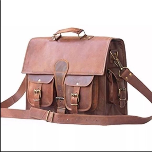 Skh Handbags - NWT Skh Leather Messenger Bag